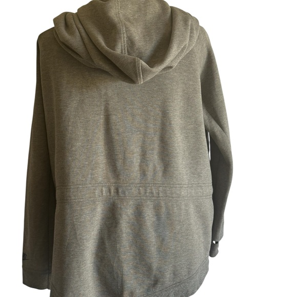 Nike Gray Hoodie W/Zip Up, Athletic, Casual, Minimalist, Soft, Streetwear - Picture 2 of 9